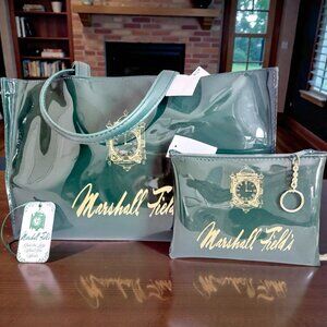 Marshall Field’s Rare Tote 2 Piece Set. NWT With Gift Tag.